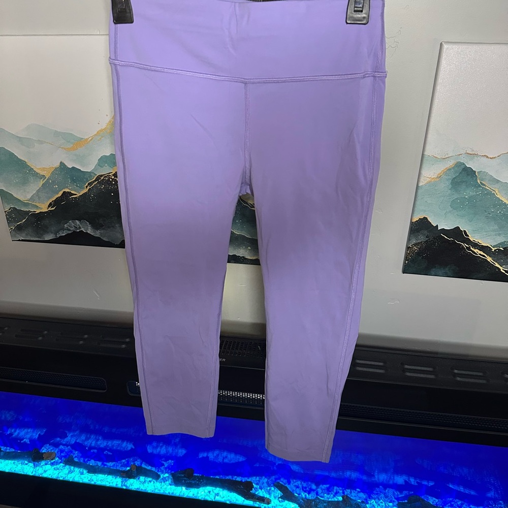 Peloton Women's Light Purple capri leggings